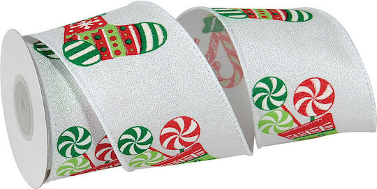 Weihnachtliche Farbband Stoff Bunt 1000x7cm 1Stück