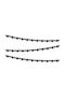Christmas Garland Black 400cm 1pc