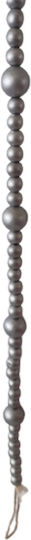 Weihnachtliche Girlande Holz Silber 120cm 1Stück