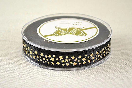 Kappa Decor Christmas Ribbon Black 2300x3.8cm 1pc