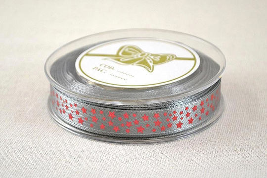 Kappa Decor Christmas Ribbon Gray 2300x3.8cm 1pc
