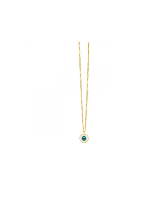 Prince Silvero Necklace Eye from Gold Plated Silver