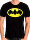 Cotton Division T-shirt Batman logo σε Μαύρο χρώμα