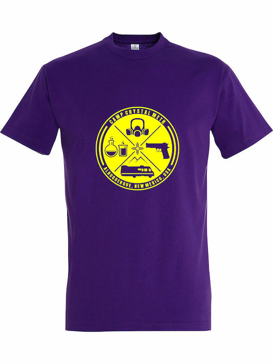 T-shirt Breaking Bad Purple Cotton