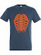 Illusion T-shirt Blau Baumwolle