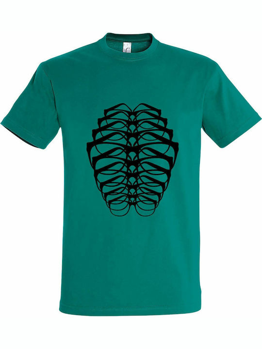 Illusion Tricou Verde Bumbac