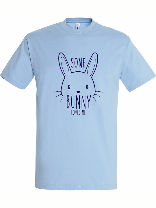 Me T-shirt Light Blue Cotton