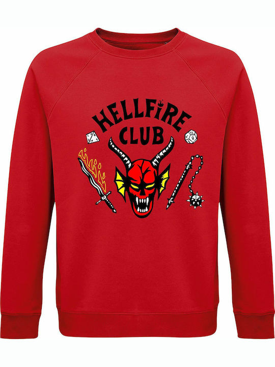 Φούτερ Hellfire Club σε Κόκκινο χρώμα