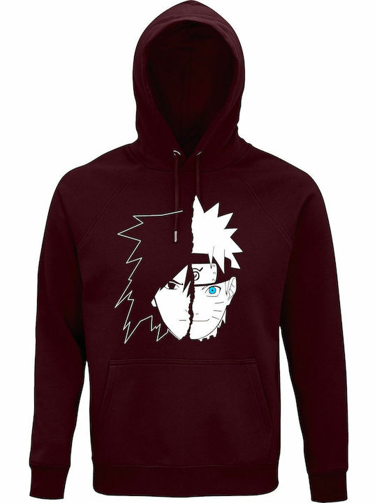 Naruto Sasuke Split Face, Anime Hanorac cu glug...