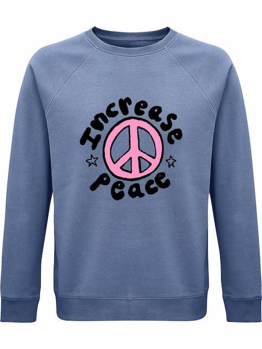 Peace Sweatshirt Blue