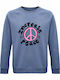 Peace Sweatshirt Blue