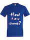 YOU T-shirt Blue Cotton