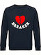 Heart Sweatshirt Blue