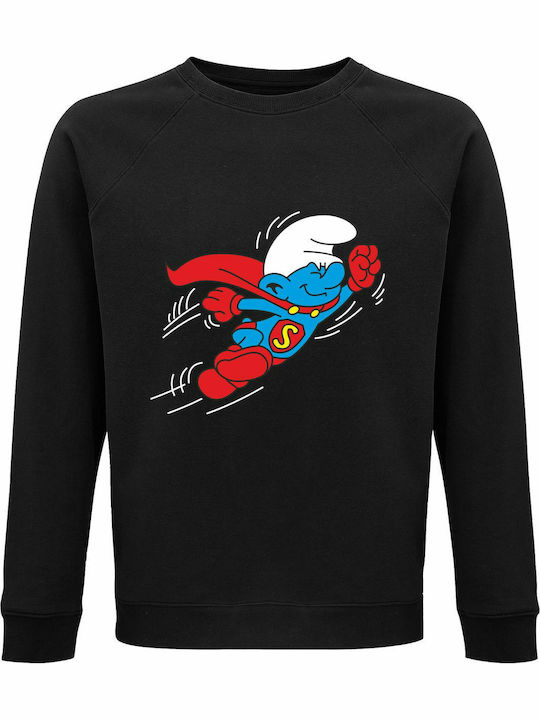 Papa Smurf Superman Sweatshirt Superman Black