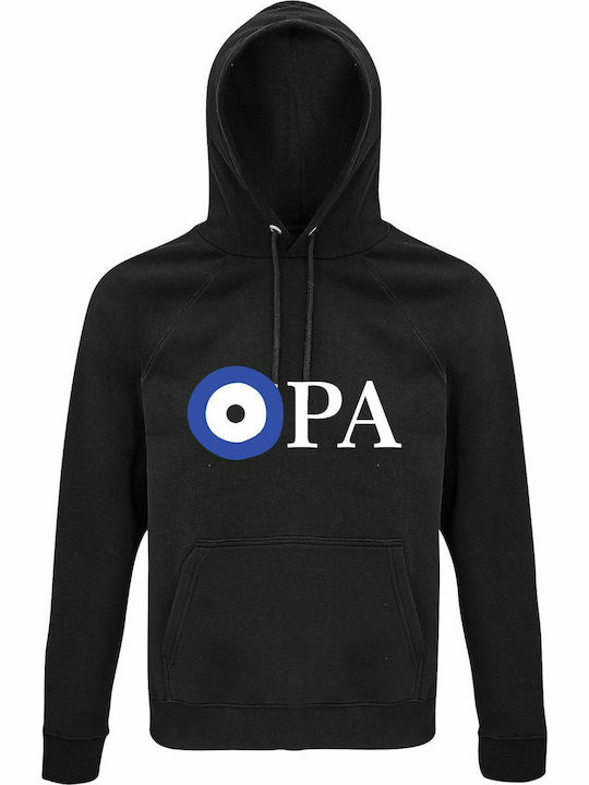 OPA GREEK EYE FTOU FTOU FTOU Hoodie Black