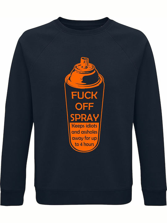 FUCK OFF Sweatshirt Blau