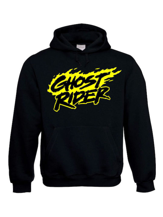 GHOST RIDER LOGO Hanorac cu glugă Negru