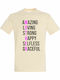 Mother T-shirt Beige Cotton