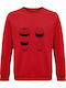 Am Coffee Sweatshirt Red