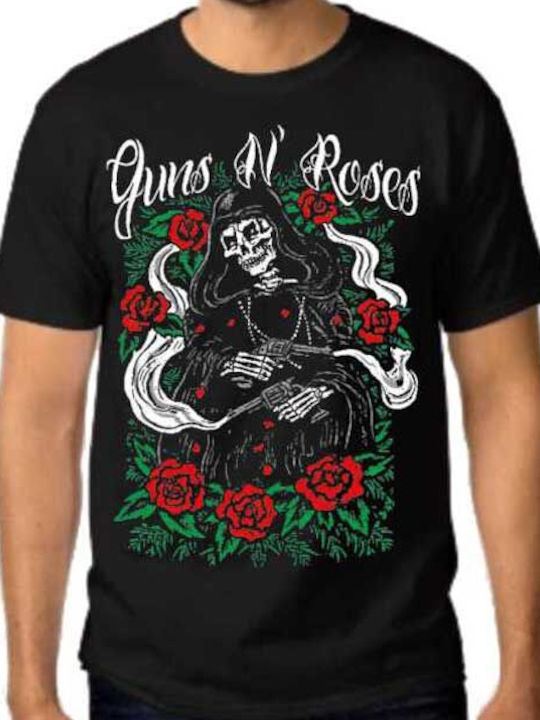 T-shirt Guns N' Roses Reaper σε Μαύρο χρώμα