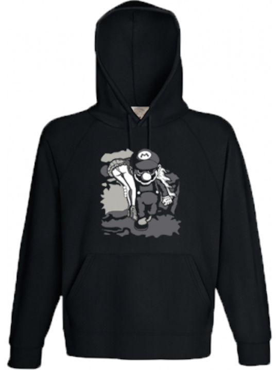 GPclothes Φούτερ Super Mario σε Μαύρο χρώμα