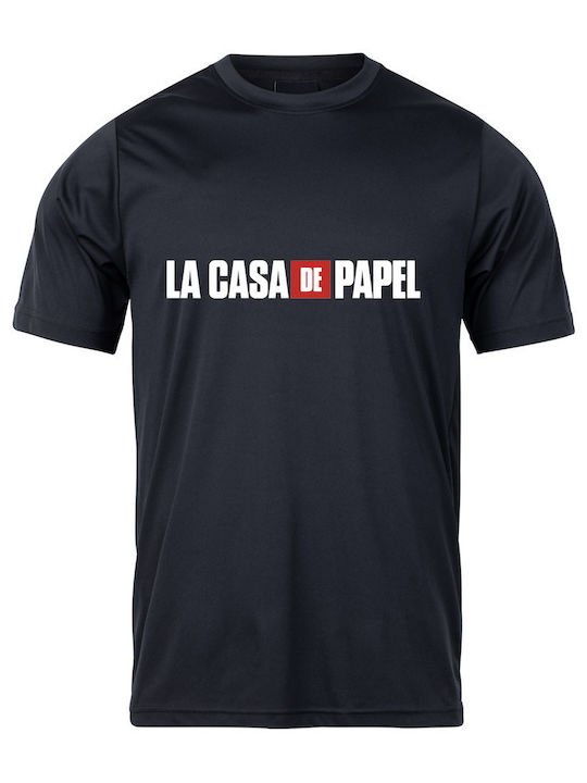 T-shirt La Casa de Papel Μαύρο