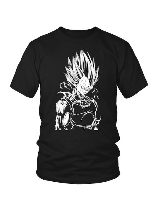 T-shirt Super Saiyan σε Μαύρο χρώμα