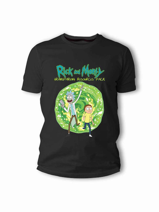 Frisky T-shirt Rick And Morty σε Μαύρο χρώμα