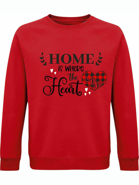 Heart Sweatshirt Red