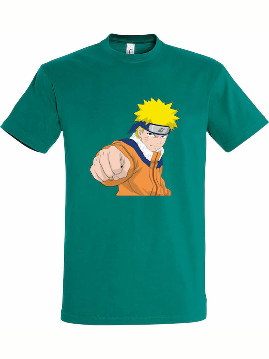 T-shirt Naruto Grün Baumwolle