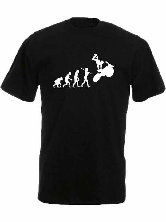 T-shirt Evolution σε Μαύρο χρώμα