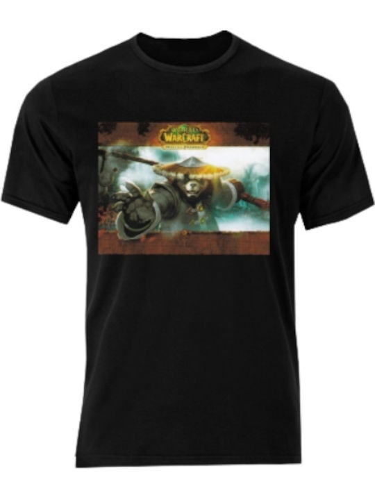 T-shirt Game Warcraft σε Μαύρο χρώμα