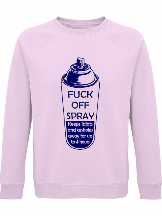 FUCK OFF Sweatshirt Pink