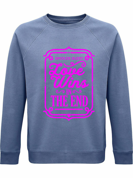 Love Sweatshirt Blau