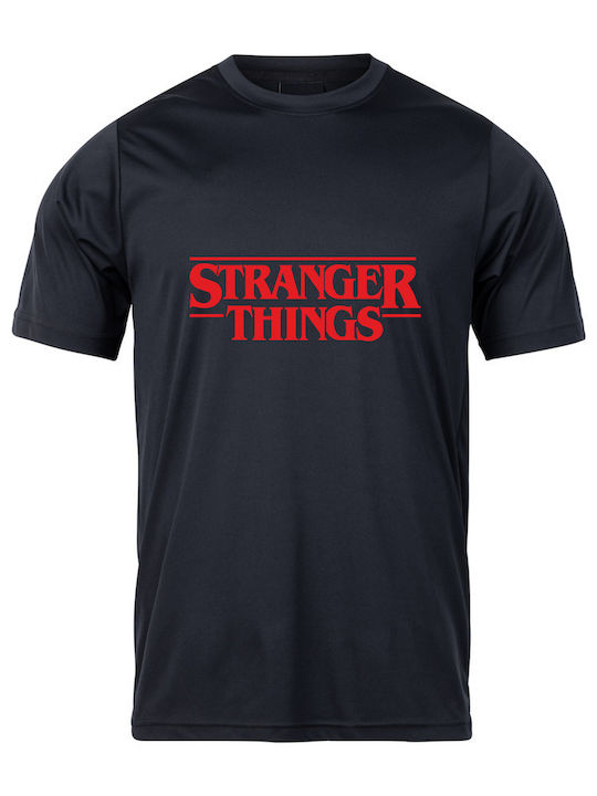 T-shirt Fremde Dinge Schwarz