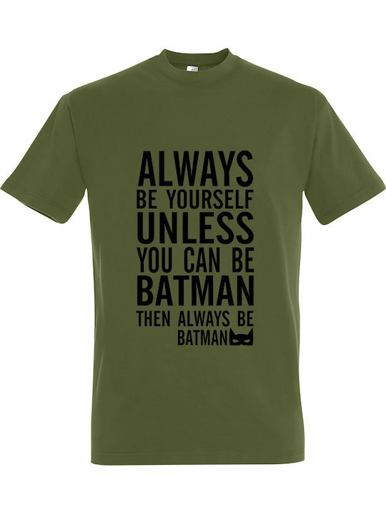 T-shirt Batman Always σε Χακί χρώμα