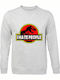 kirikoko I Hate People, Dinosaur, Jurassic Park Sweatshirt Jurassic Park Gray
