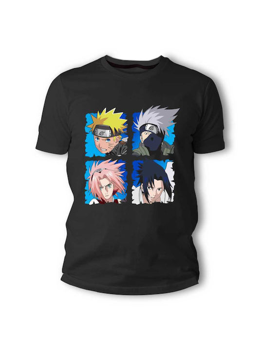 Frisky T-shirt Naruto σε Μαύρο χρώμα