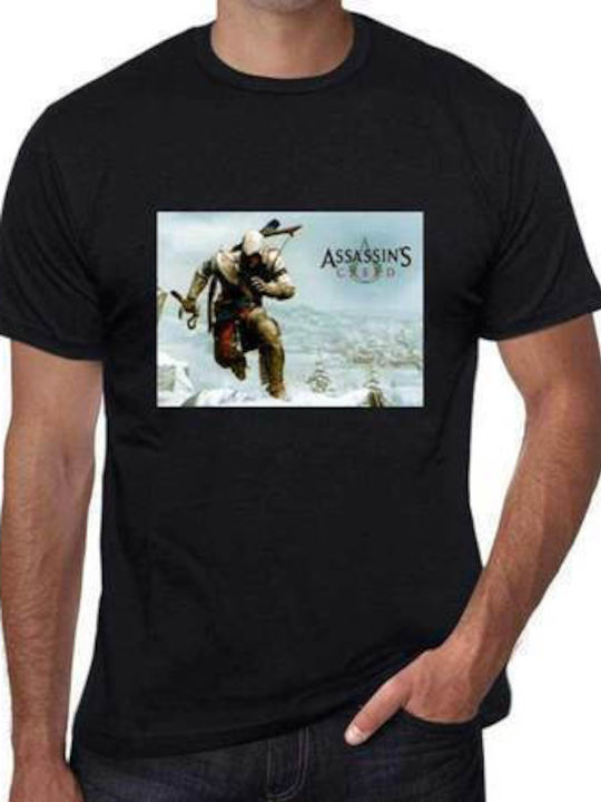 Tricou cu imprimeu Assassin's Creed Negru