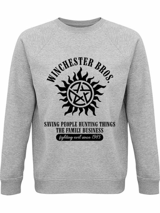Supernatural Winchester Bros Sweatshirt Gray