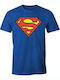 Classic Logo T-shirt Superman Blau