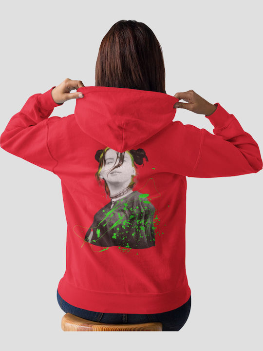 TKT Plus W Hoodie Billie Eilish Red