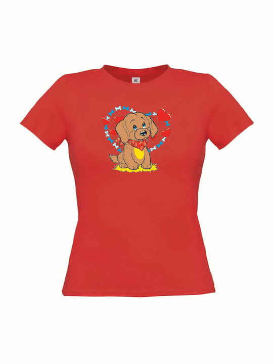 Design Damen T-shirt Rot