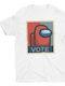 T-shirt Studio Among Us - Vote T-shirt Бяла