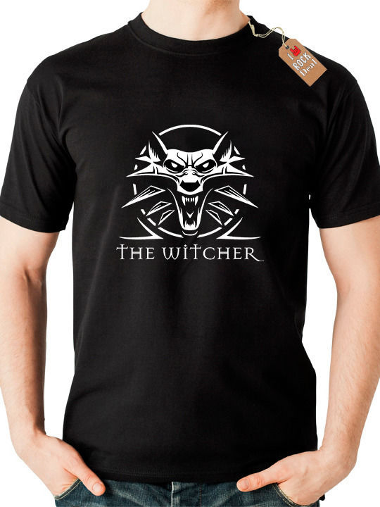 Rock Deal Witcher T-shirt Μαύρο Βαμβακερό The Witcher