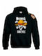 Rock Deal Hoodie One Piece Black Cotton