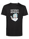 Rick and Morty T-shirt Rick You σε Μαύρο χρώμα