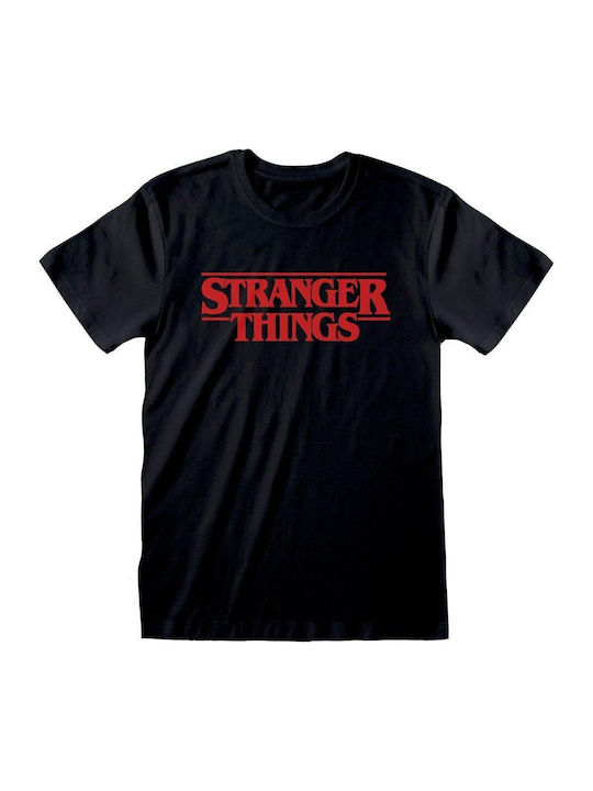 Heroes T-shirt Fremde Dinge Schwarz Baumwolle