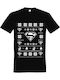 Ugly Christmas T-shirt Superman T-shirt Superman Schwarz Baumwolle