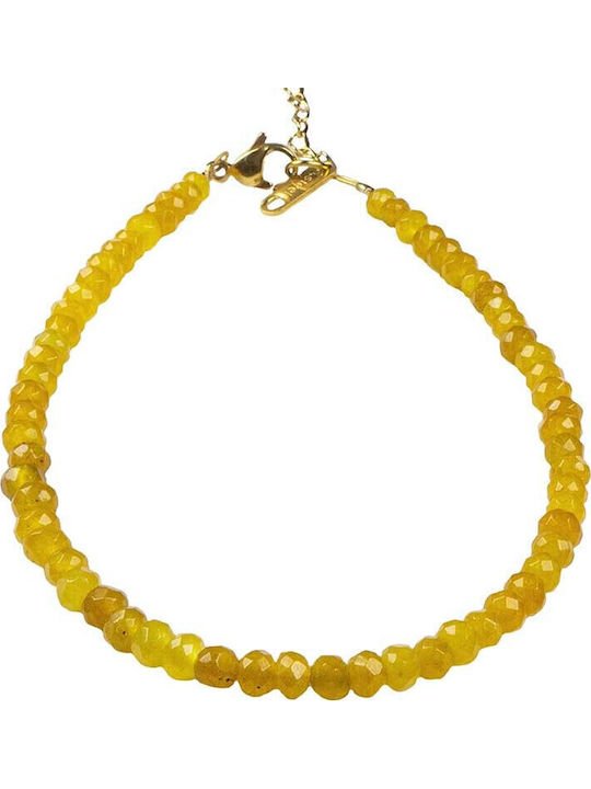 Theodora's Jewellery Gold Plated Anklet from Steel